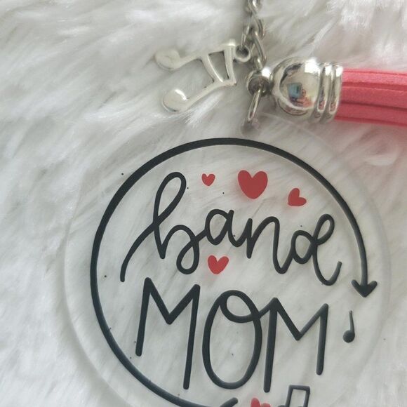 Band Mom Keychain, Band Dad Keychain, Music Note Keychain - Picture 10 of 15